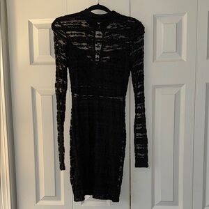 NWT Lush Black Lace Dress